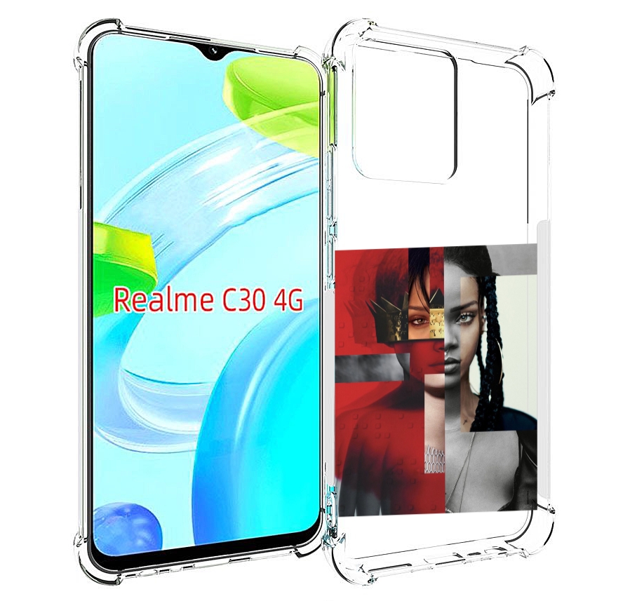 

Чехол MyPads Обложка-Рианна для Realme C30 4G / Narzo 50i Prime, Прозрачный, Tocco