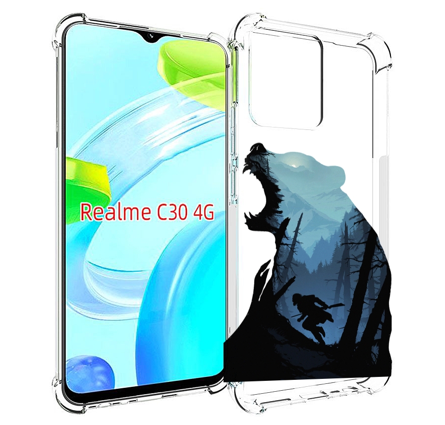 

Чехол MyPads Ночной-медведь для Realme C30 4G / Narzo 50i Prime, Прозрачный, Tocco