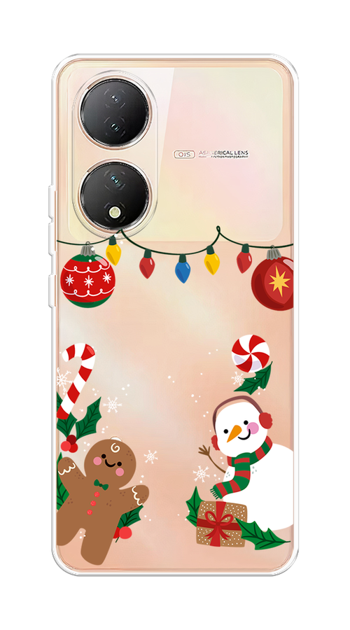 

Чехол на Vivo Y100 "Новогоднее настроение", Коричневый;красный;зеленый, 268250-5