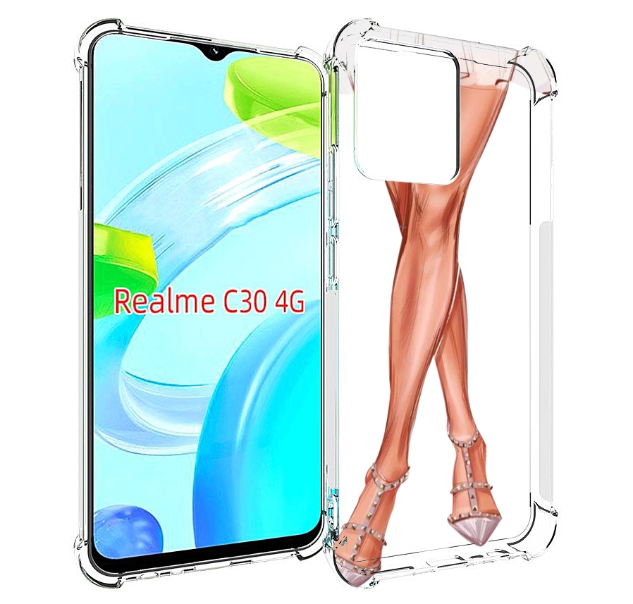 

Чехол MyPads Ножки для Realme C30 4G / Narzo 50i Prime, Прозрачный, Tocco