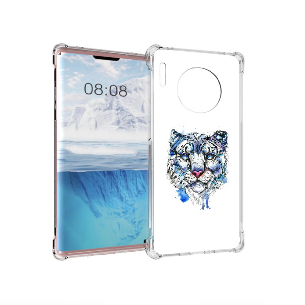 

Чехол MyPads Tocco для Huawei Mate 30 Pro водяной тигр, Прозрачный, Tocco