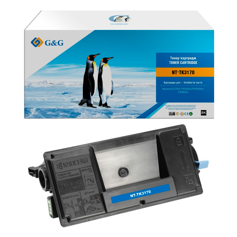 

Тонер-картридж для МФУ G&G (GG-TK3170) черный, совместимый