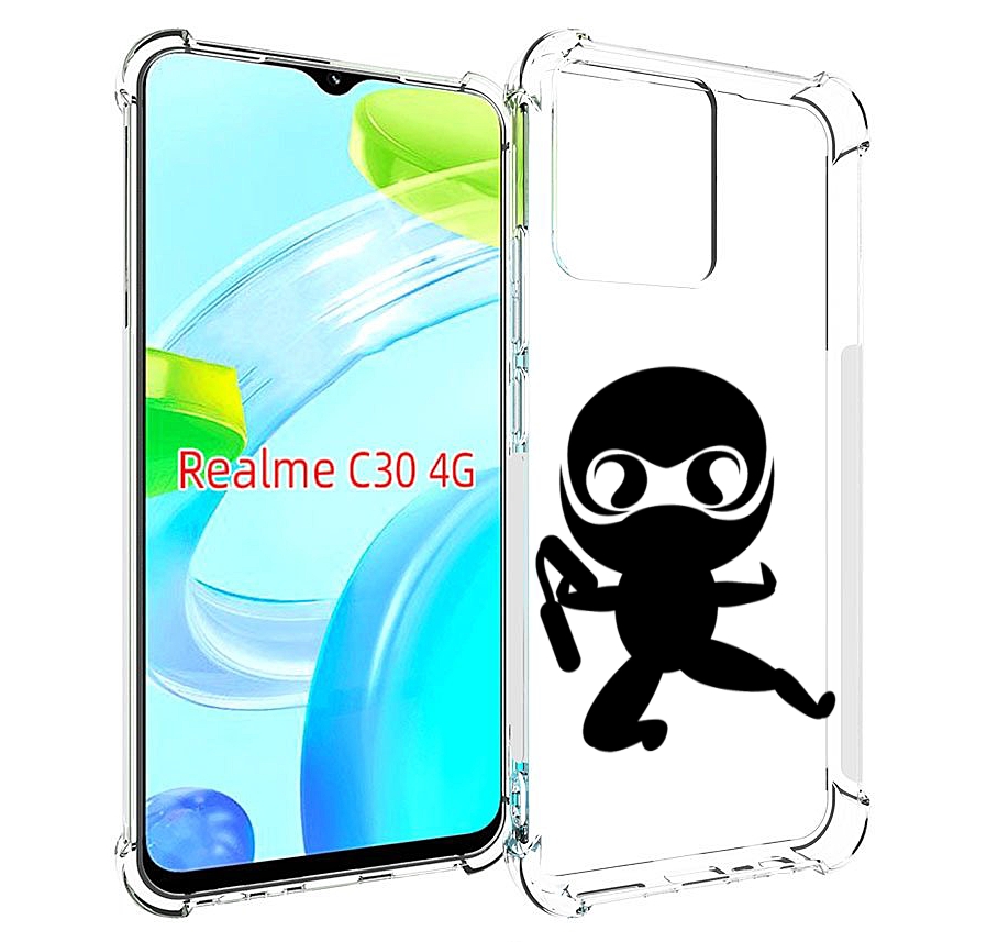 

Чехол MyPads Ниндзя для Realme C30 4G / Narzo 50i Prime, Прозрачный, Tocco