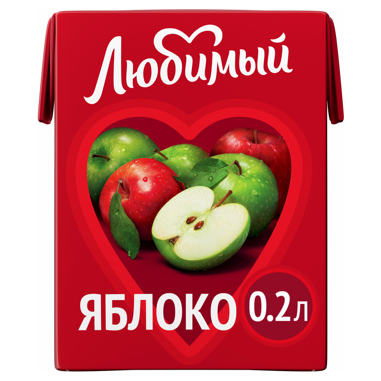 

Напиток сокосодержащий Любимый яблоко 200 мл x 27 шт
