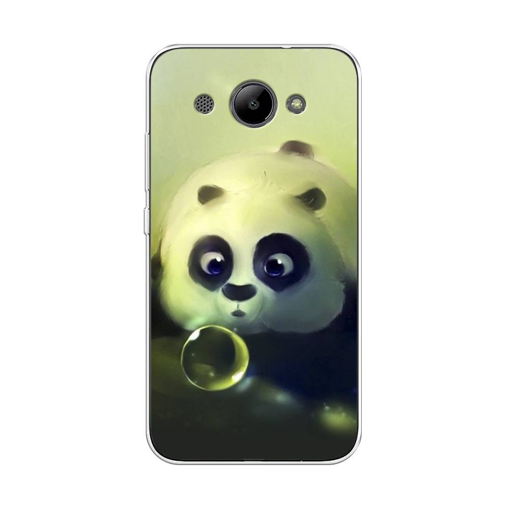 

Чехол на Huawei Y3 2017/2018 "Малыш панды", Зеленый;черный;серый, 62650-1
