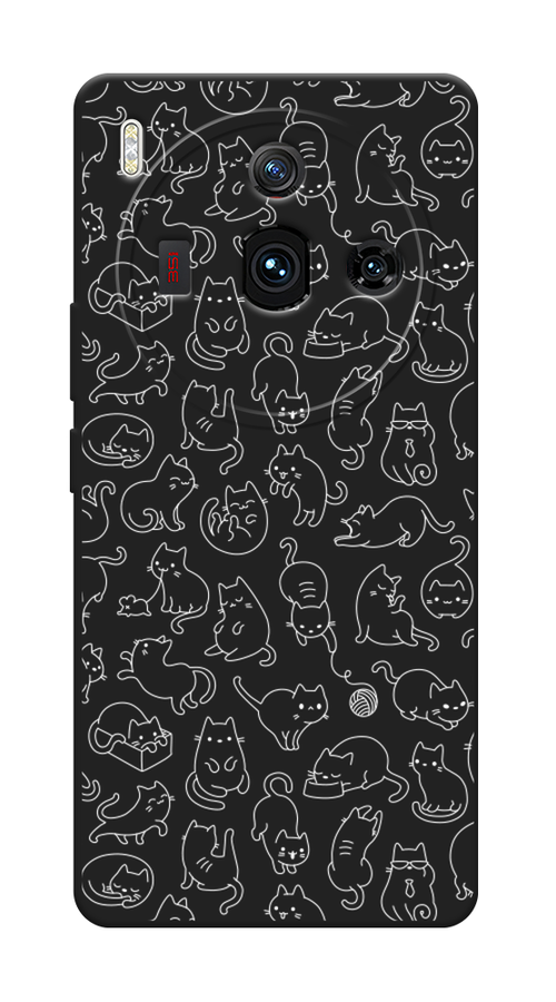 

Чехол Awog на ZTE Nubia Z50S Pro "Шкодливые котики", Прозрачный;бежевый, 136852-1