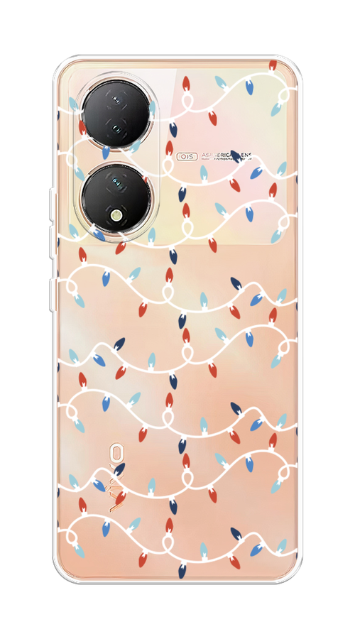 

Чехол на Vivo Y100 "Разноцветная гирлянда", Белый;красный;синий, 268250-5