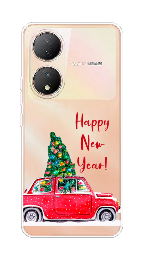 

Чехол на Vivo Y100 "Happy New Year", Красный;зеленый, 268250-5