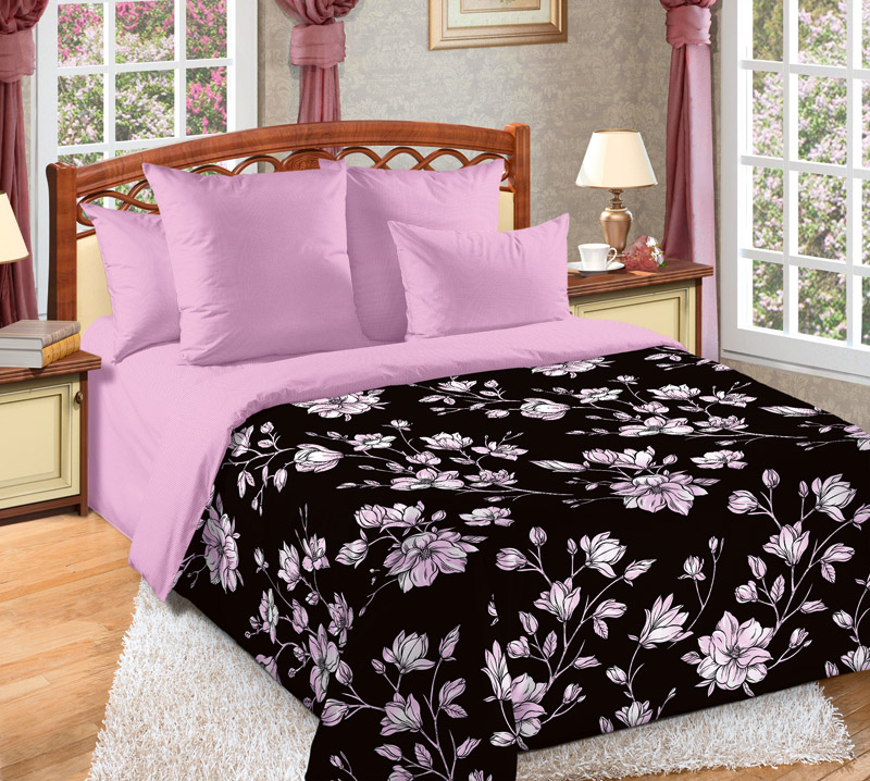 фото Комплект постельного белья южная ночь 1 чер. 1200пн 1,5-спальное перкаль хлопок текс-дизайн