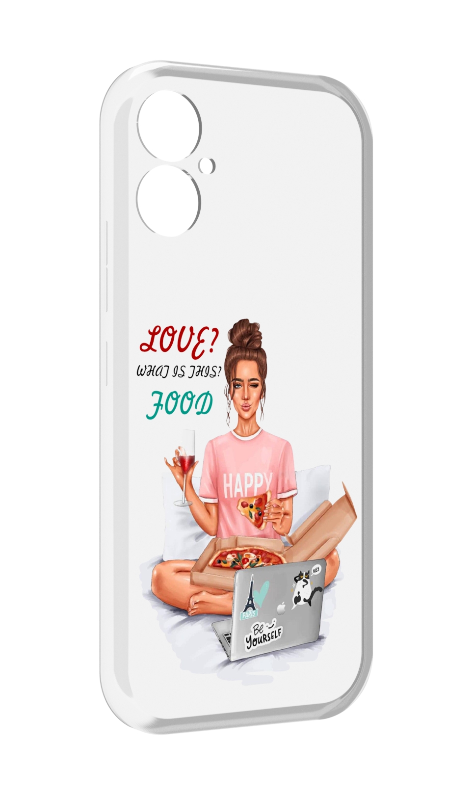 Чехол MyPads девушка-с-ноутбуком женский для Tecno Spark 9 Pro \ Spark 9T