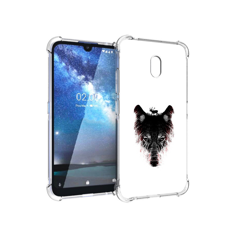 

Чехол MyPads Tocco для Nokia 2.2 волк в траве (PT134721.103.267), Прозрачный, Tocco