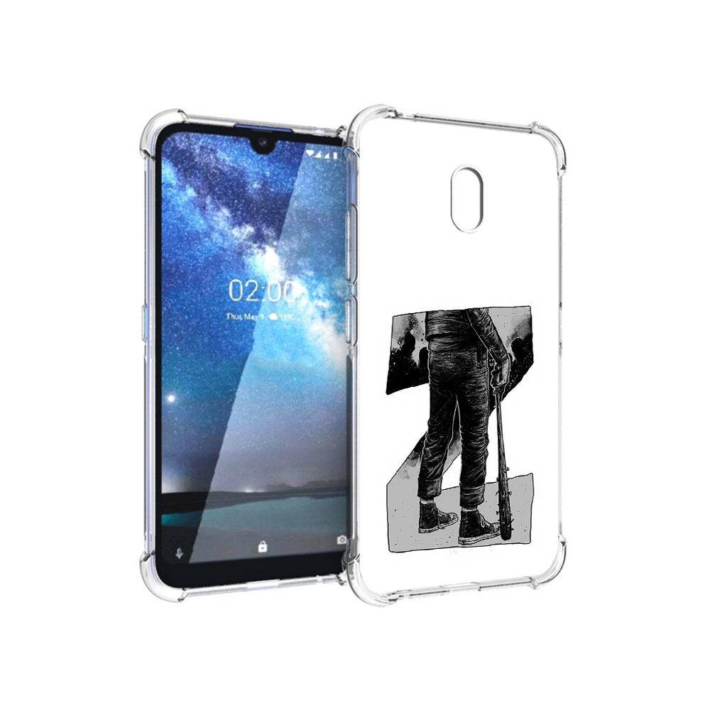 

Чехол MyPads Tocco для Nokia 2.2 воин черно белый (PT134721.103.265), Tocco