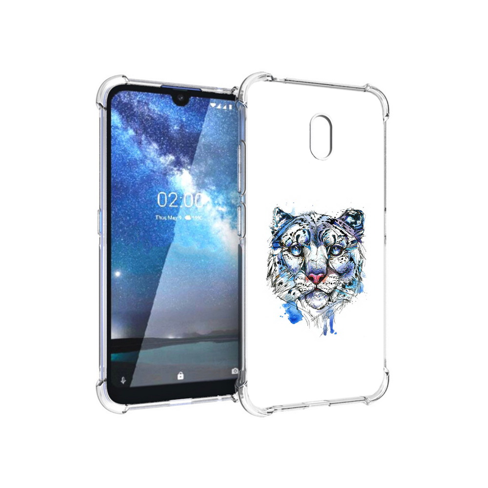 

Чехол MyPads Tocco для Nokia 2.2 водяной тигр (PT134721.103.263), Прозрачный, Tocco