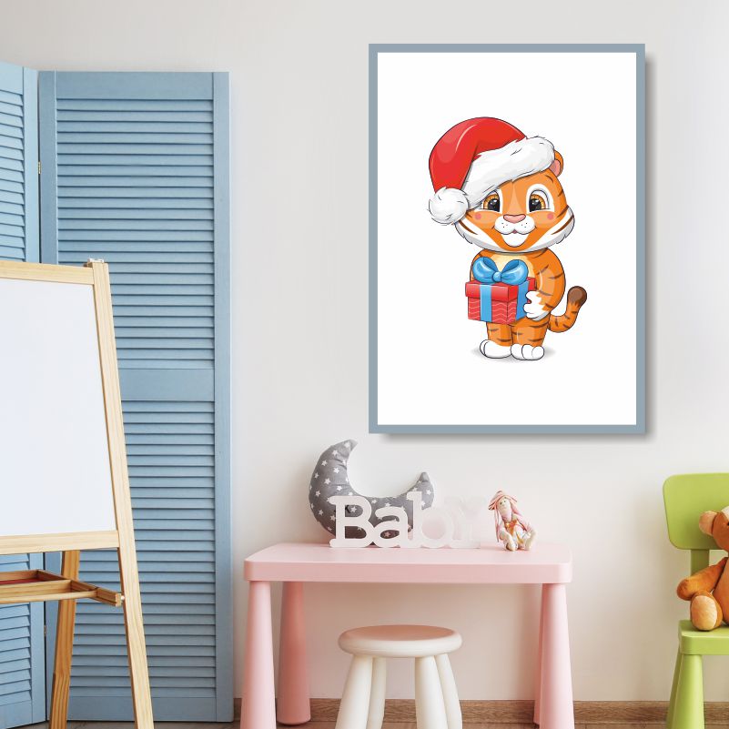 

Постер на стену ПолиЦентр Новый Год Тигра 60х90 см, НовыйГодТиграДляДетскойТип1Вертикальный