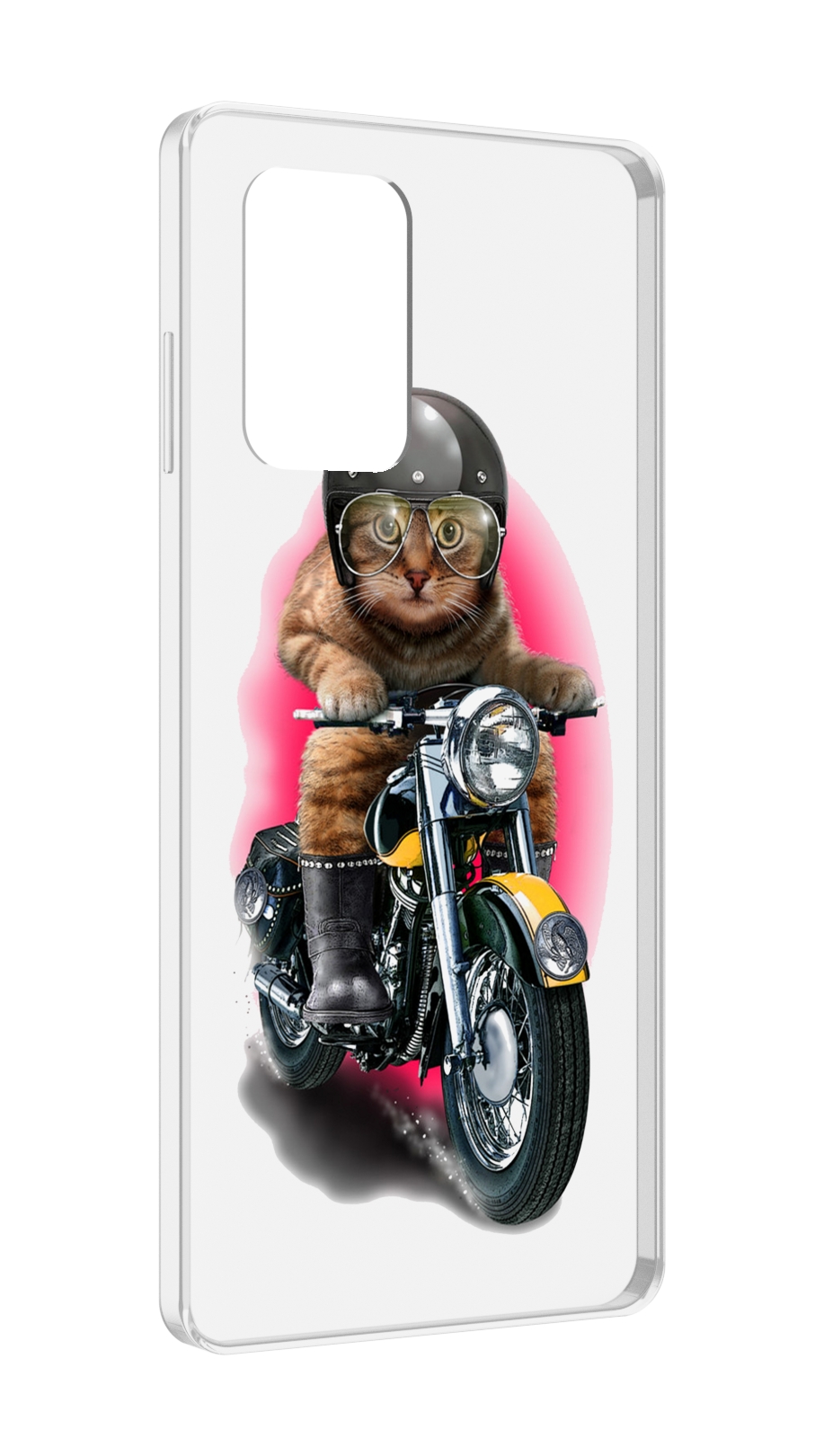 

Чехол MyPads мото-кот для ZTE Blade A72 / ZTE Blade V40 Vita, Прозрачный, Tocco