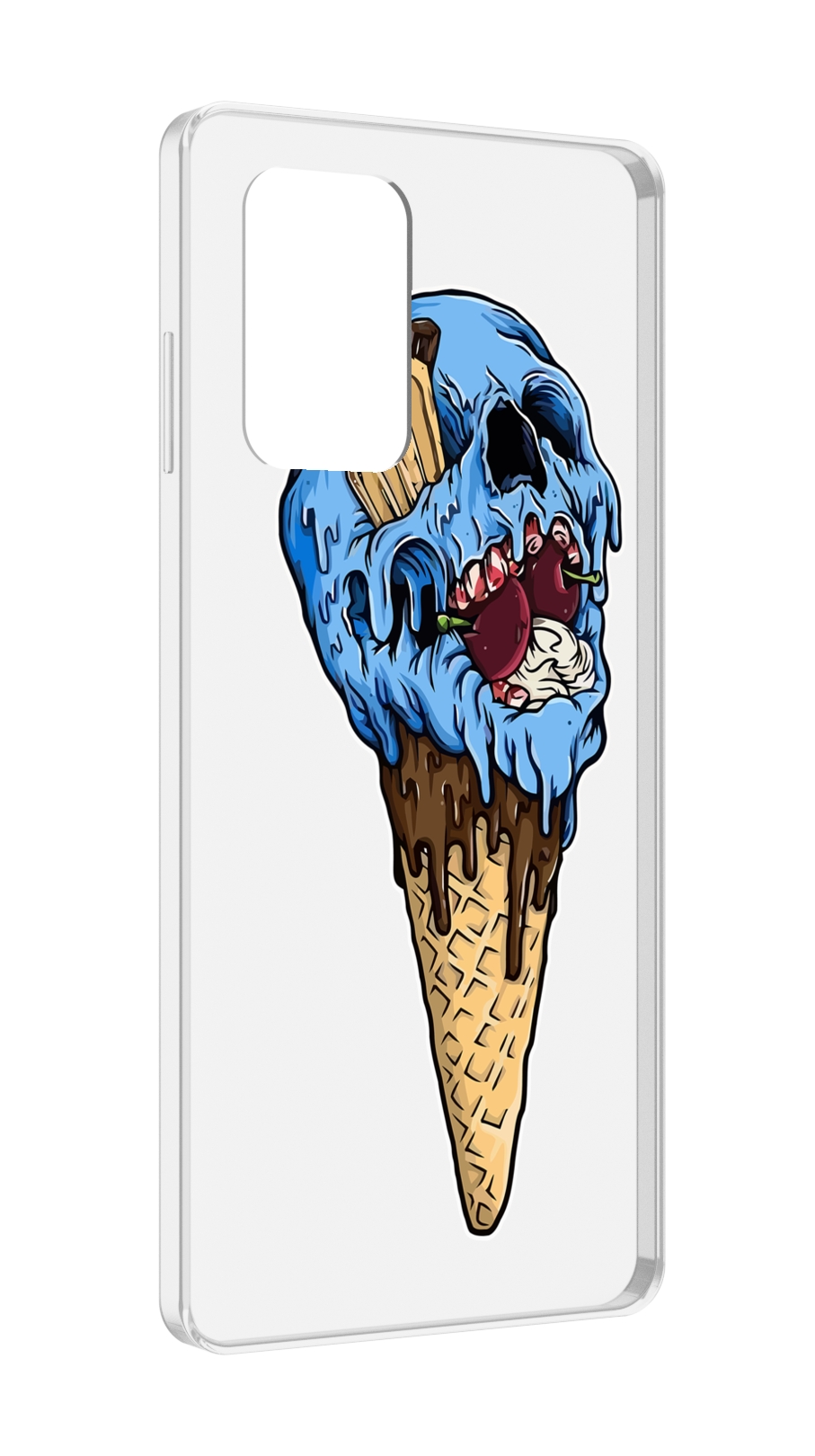 

Чехол MyPads мороженное череп для ZTE Blade A72 / ZTE Blade V40 Vita, Прозрачный, Tocco