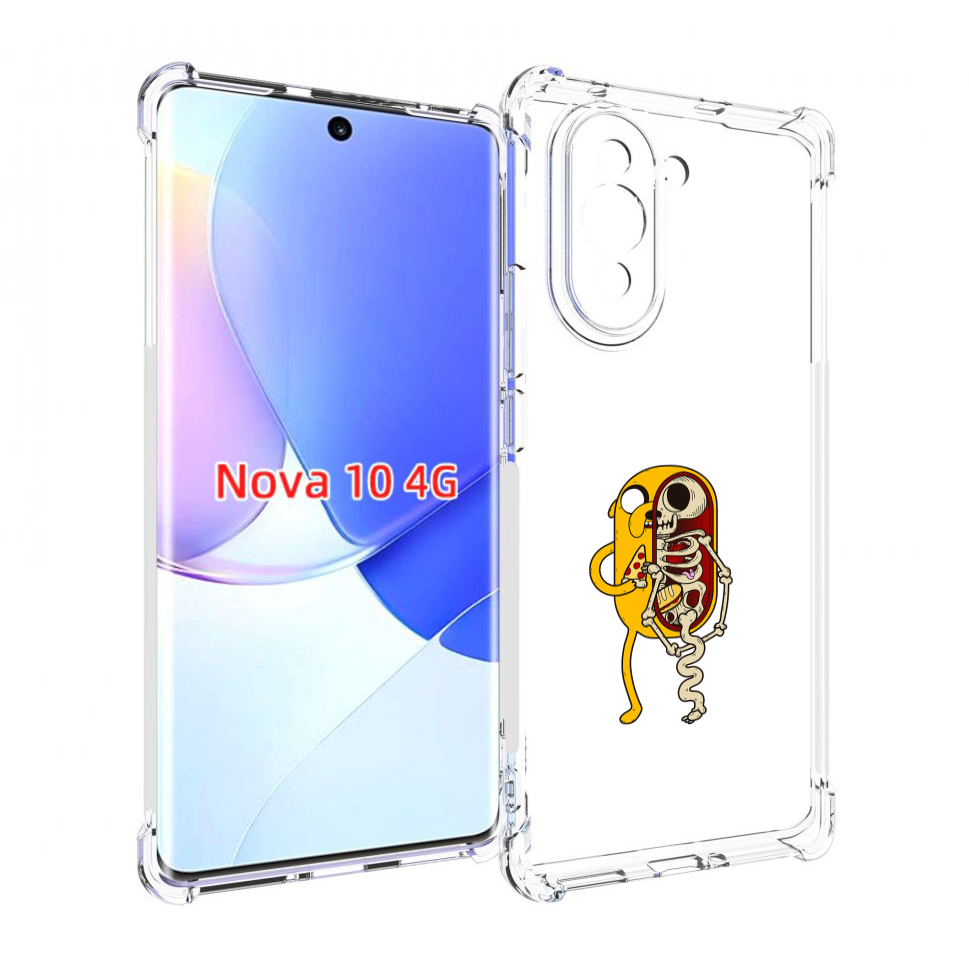 

Чехол MyPads Джейк скелет для Huawei Nova 10, Прозрачный, Tocco