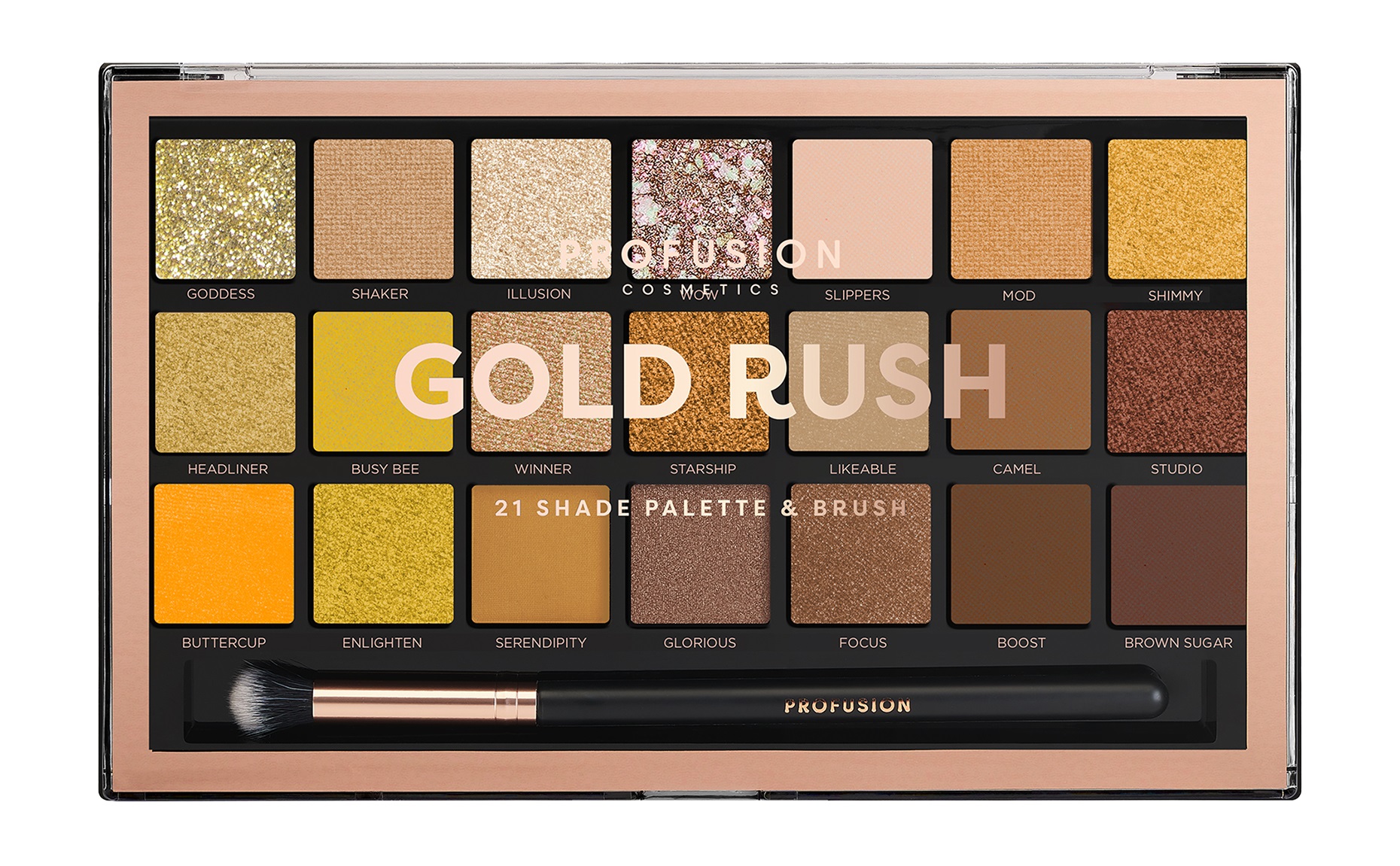 Палетка Profusion Gold Rush 21 Shade Eyeshadow