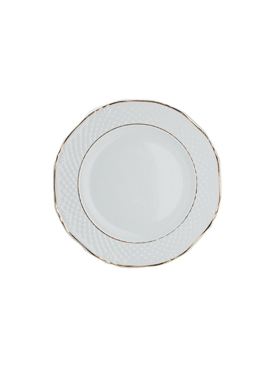 

Тарелка мелкая Afrodyta 26х26х2 см, Lubiana, 2636-gold, CB-2636-gold