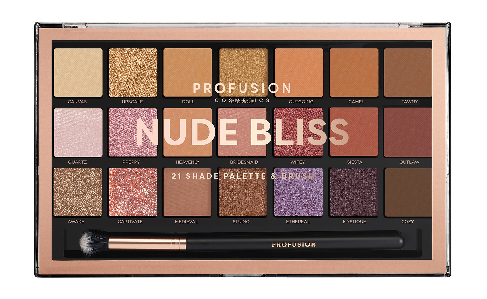 фото Палетка profusion nude bliss 21 shade eyeshadow