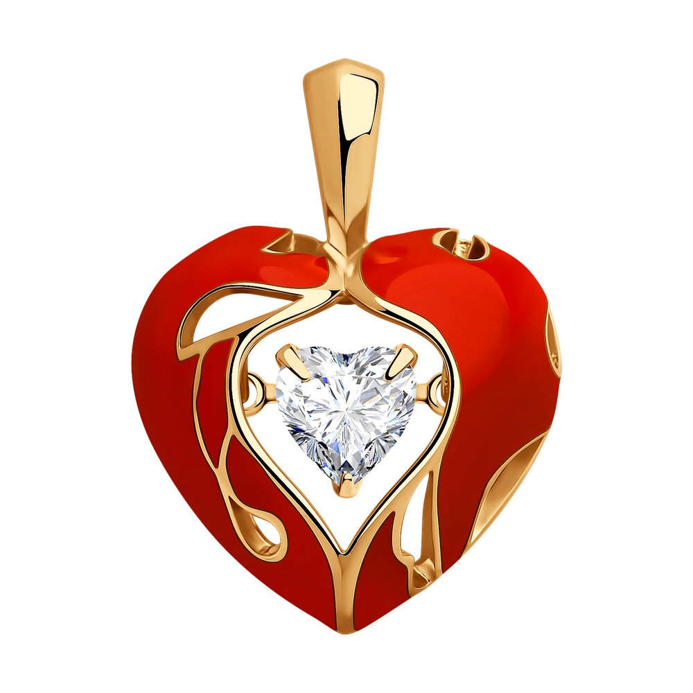 

Кулон из серебра с фианитом/эмалью Diamant 93-130-01625-1, 93-130-01625-1