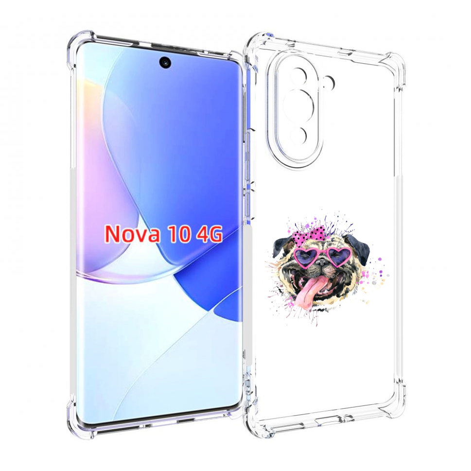 

Чехол MyPads Веселая собака для Huawei Nova 10, Прозрачный, Tocco