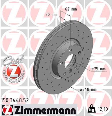 

Тормозной диск ZIMMERMANN 150.3448.52