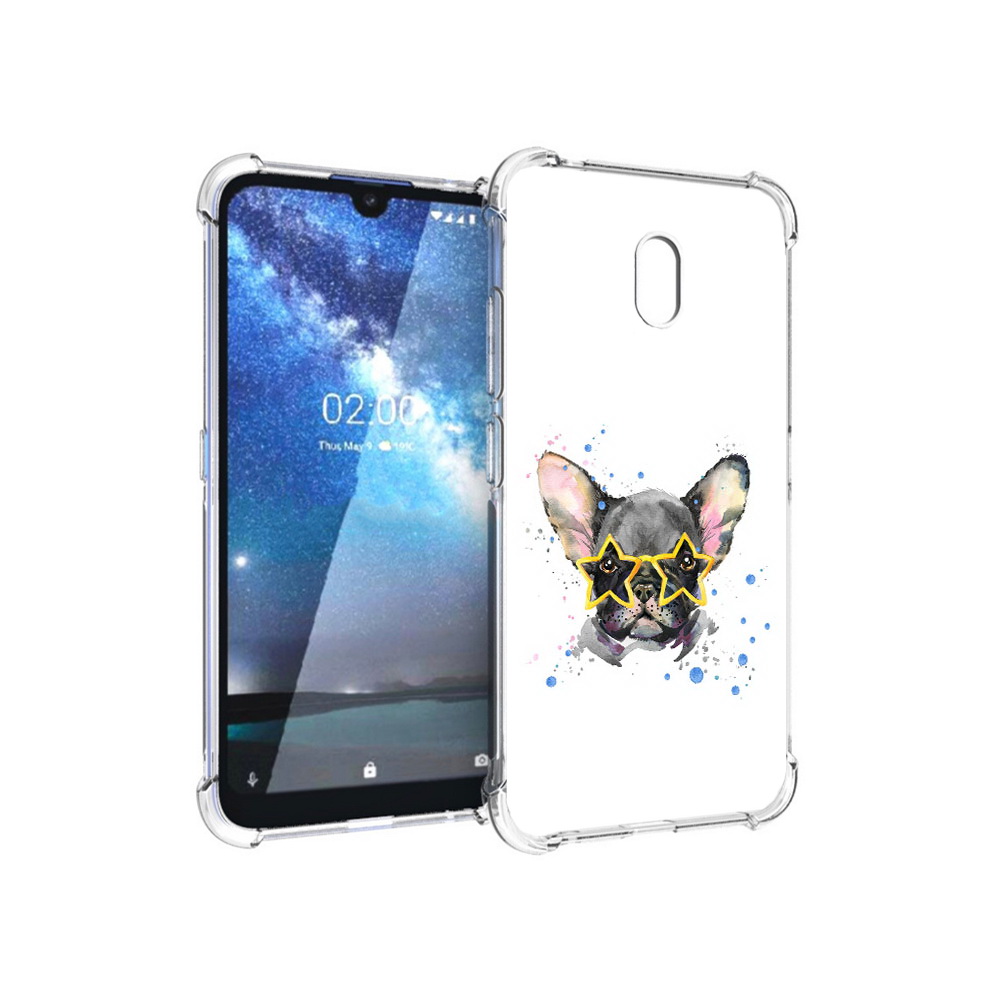 

Чехол MyPads Tocco для Nokia 2.2 буля в очках (PT134721.103.252), Прозрачный, Tocco