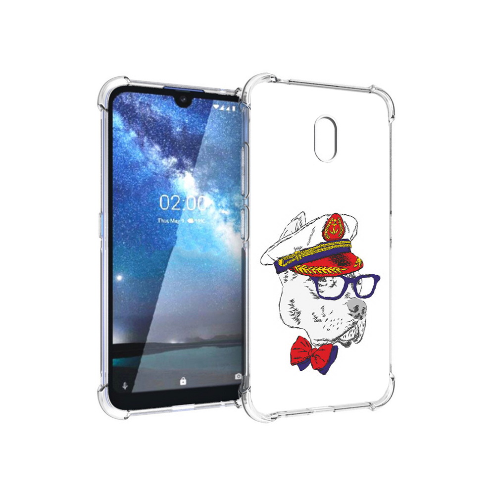

Чехол MyPads Tocco для Nokia 2.2 бульдог (PT134721.103.251), Прозрачный, Tocco
