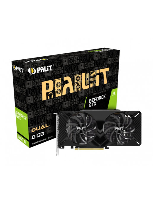 фото Видеокарта palit geforce gtx 1660 ti dual (ne6166t018j9-1160c)