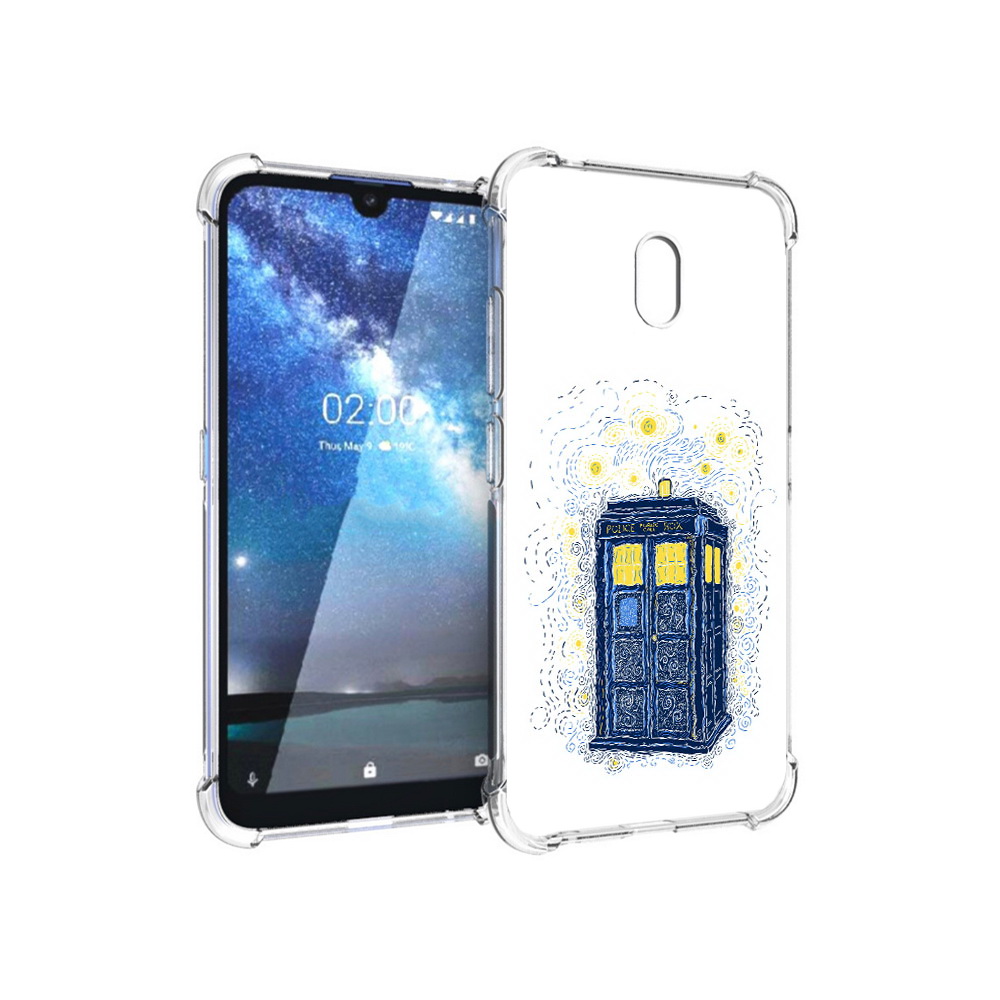 

Чехол MyPads Tocco для Nokia 2.2 будка рисунок (PT134721.103.249), Прозрачный, Tocco