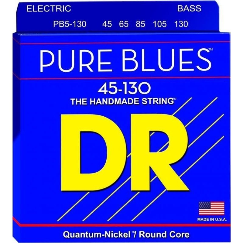 фото Струны для бас-гитары dr string pb5-130 pure blues