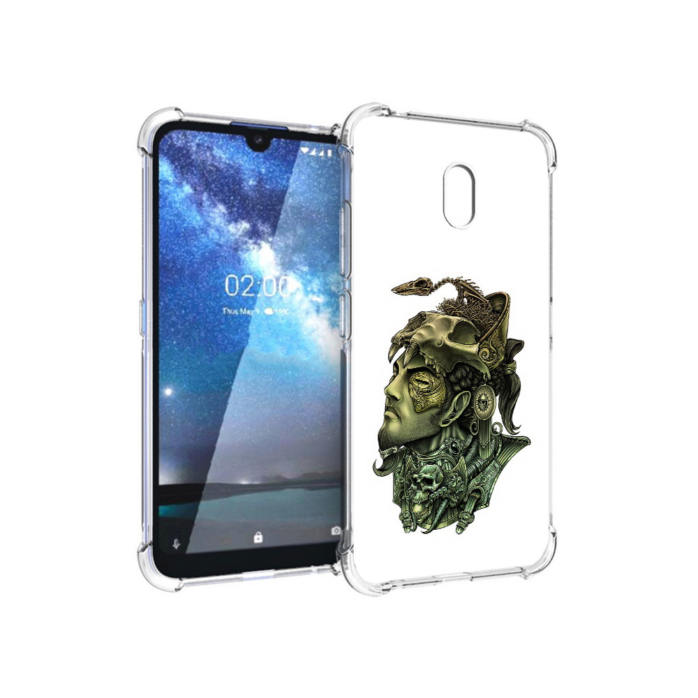 

Чехол MyPads Tocco для Nokia 2.2 бронзовый воин (PT134721.103.248), Прозрачный, Tocco