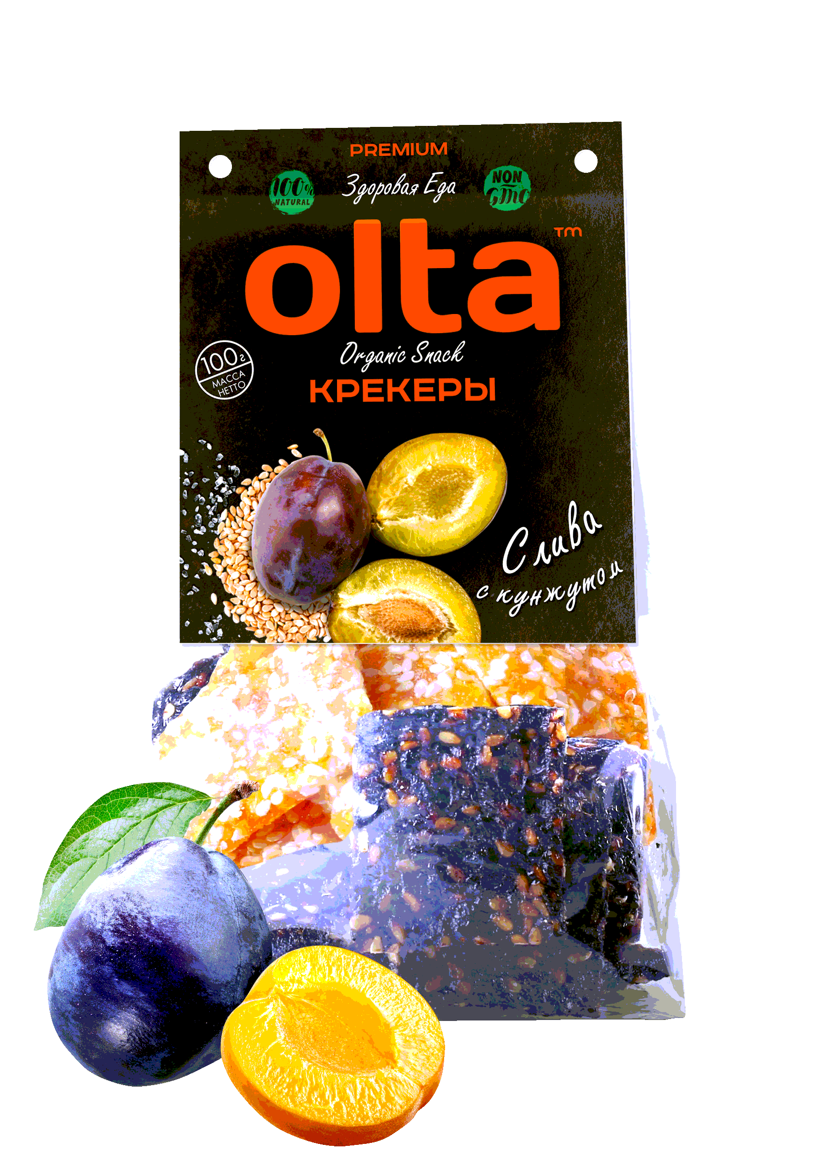 

КРЕКЕРЫ "OLTA. Слива кунжут", 36