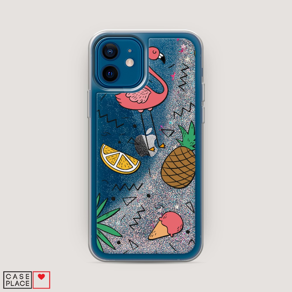 

Чехол Awog на Apple iPhone 12 / Айфон 12 "Гавайский фон", Разноцветный, 12591-1