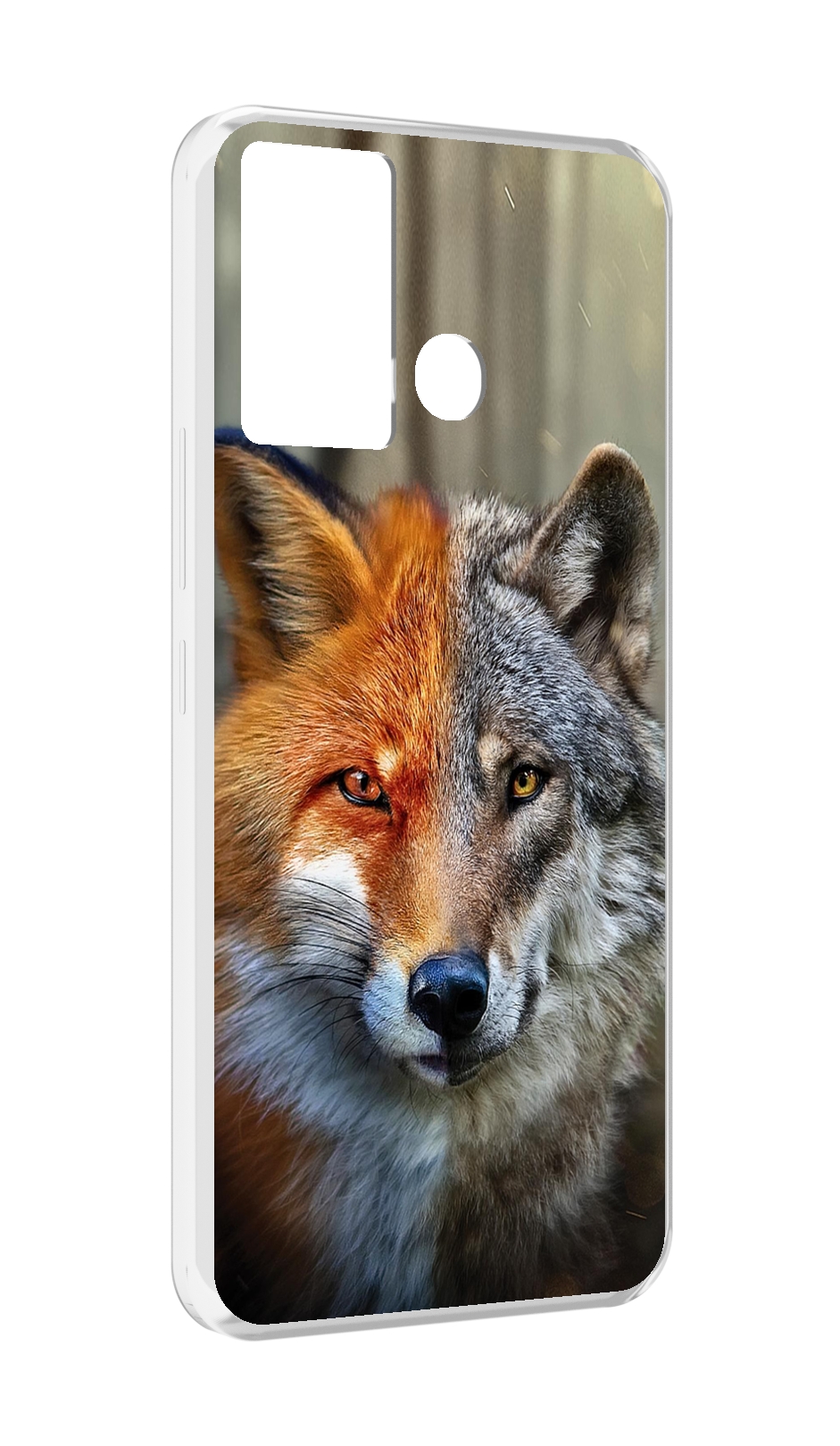 

Чехол MyPads волк-лиса для Infinix Hot 12 Play, Прозрачный, Tocco