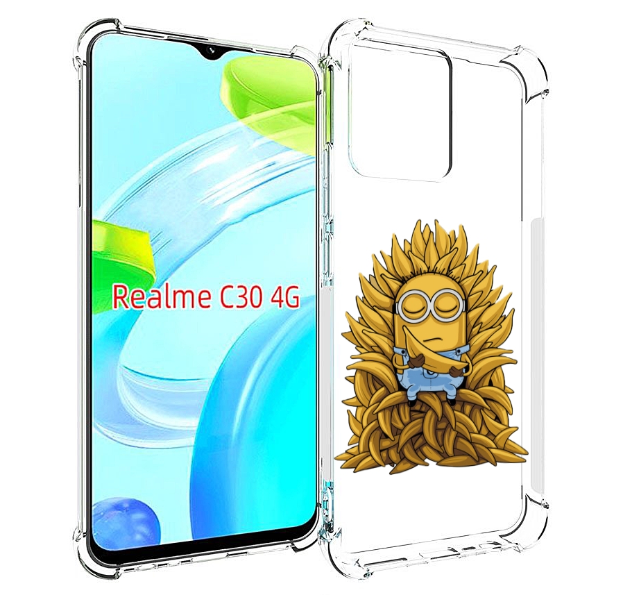 

Чехол MyPads Миньон с бананами для Realme C30 4G / Narzo 50i Prime, Прозрачный, Tocco