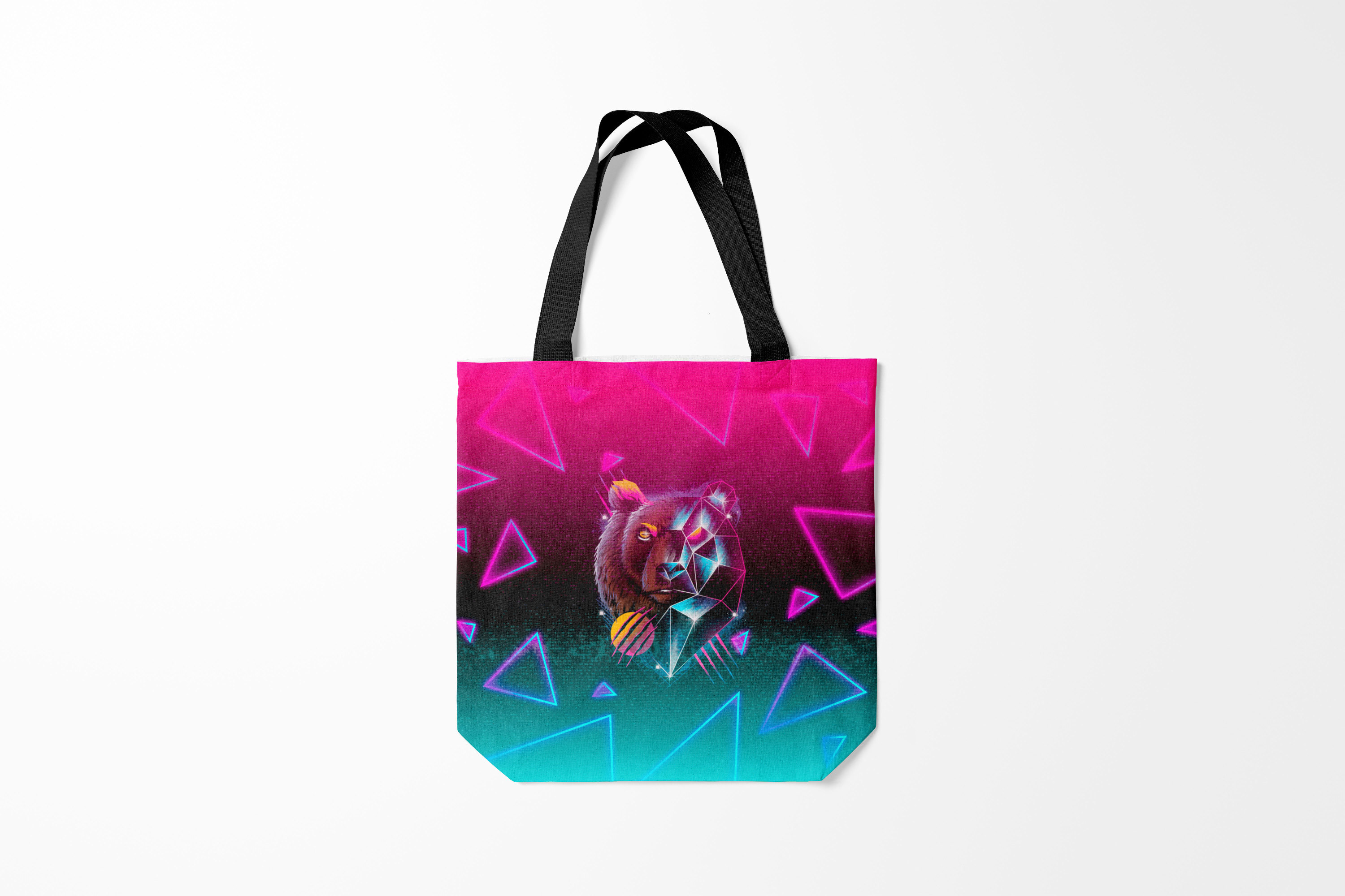 

Сумка шoппер унисекс Burnettie Разные Retro wave, черный, Разные Retro wave