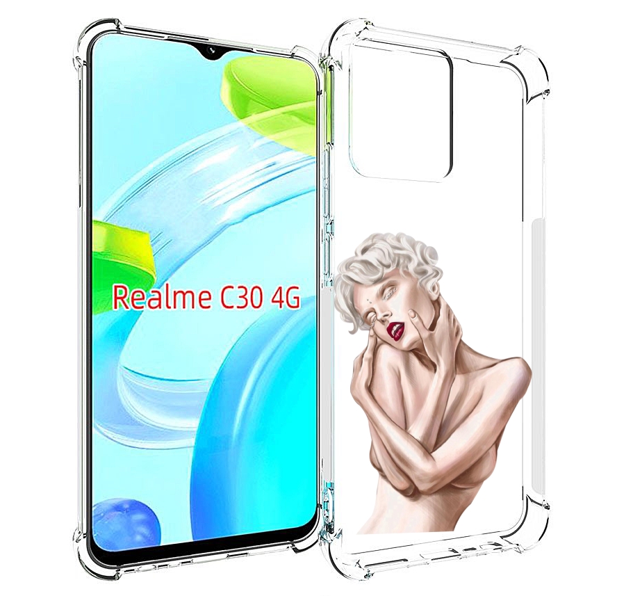 

Чехол MyPads Мигера женский для Realme C30 4G / Narzo 50i Prime, Прозрачный, Tocco