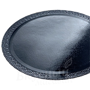 Подложка под торт усиленная 28 см. черная ЛЕОНАРДО 2,5 мм.