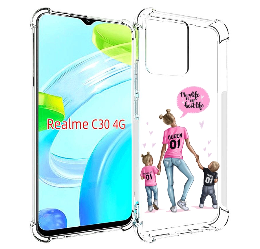 

Чехол MyPads Мама-королева женский для Realme C30 4G / Narzo 50i Prime, Прозрачный, Tocco