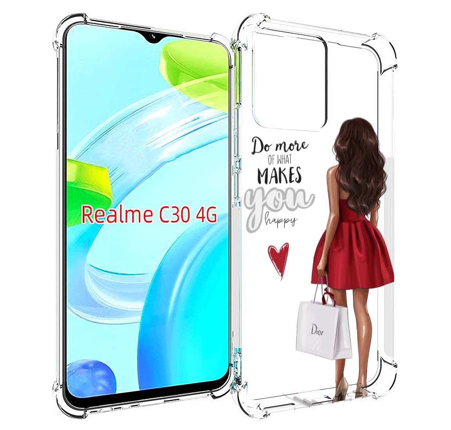 

Чехол MyPads Маленькие-радости женский для Realme C30 4G / Narzo 50i Prime, Прозрачный, Tocco
