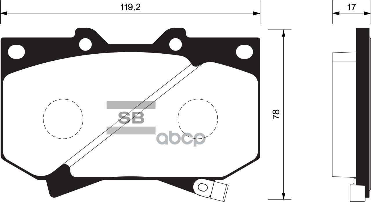 

Колодки Toyota Land Cruiser 4.5/4.7 03-07 Sangsin brake арт. SP1422