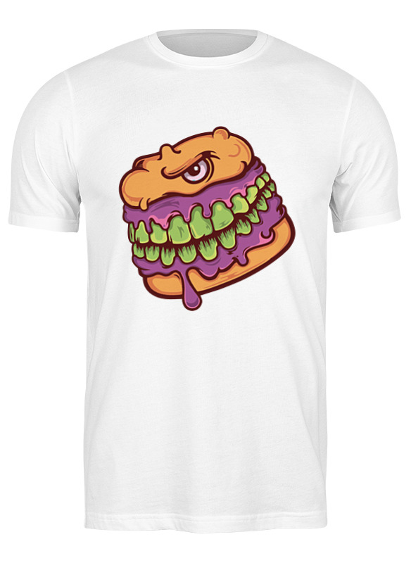 

Футболка мужская Printio Crazy burger 2680988 белая M, Белый, Crazy burger 2680988