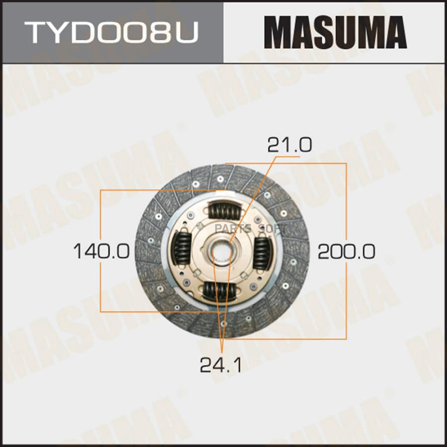 Диск сцепления MASUMA TYD008U