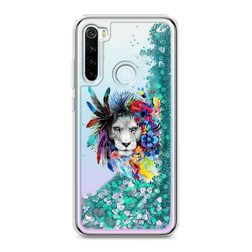 

Жидкий чехол с блестками "Гавайский лев" на Xiaomi Redmi Note 8T