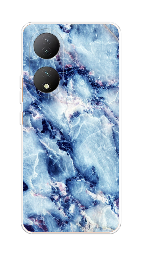 

Чехол на Vivo Y100 "Мрамор с синими прожилками", Синий, 268250-3