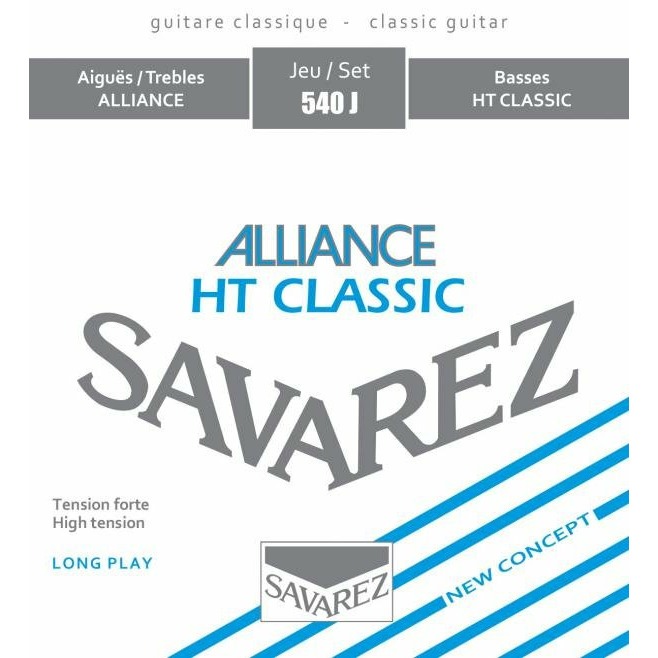 фото Струны для классической гитары savarez 540j alliance ht classic blue high tension