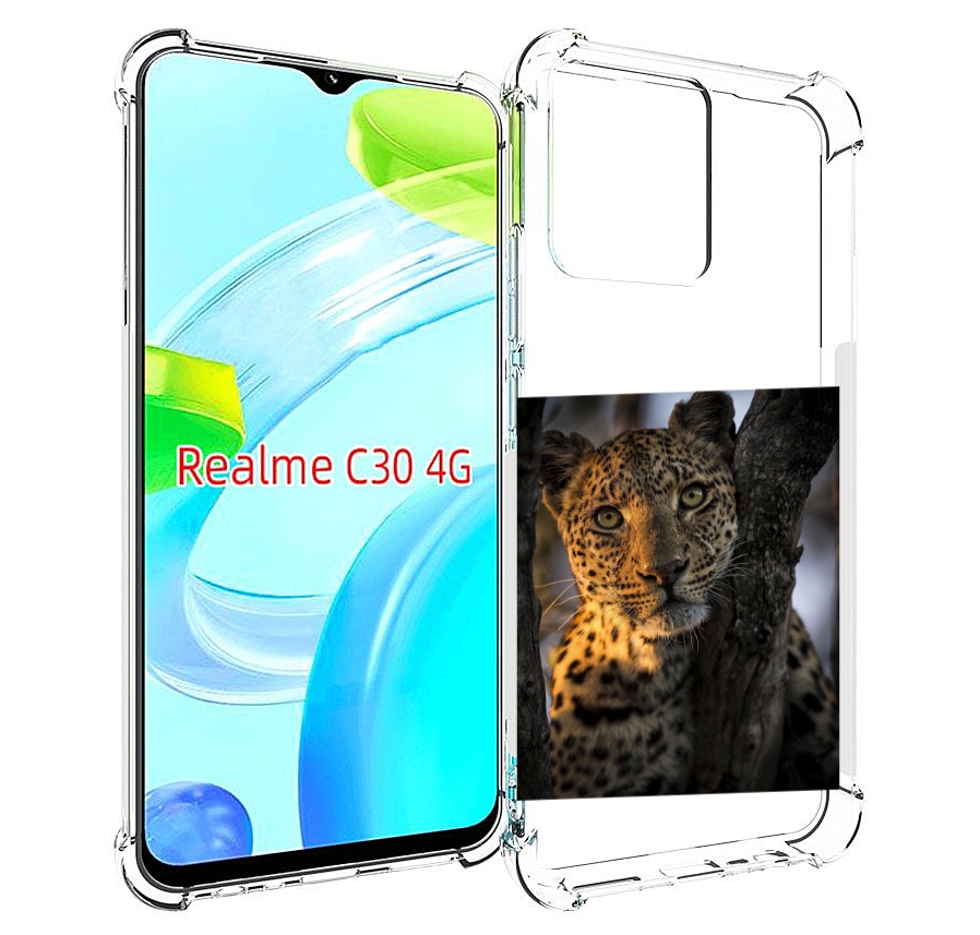 

Чехол MyPads Леопард для Realme C30 4G / Narzo 50i Prime, Прозрачный, Tocco
