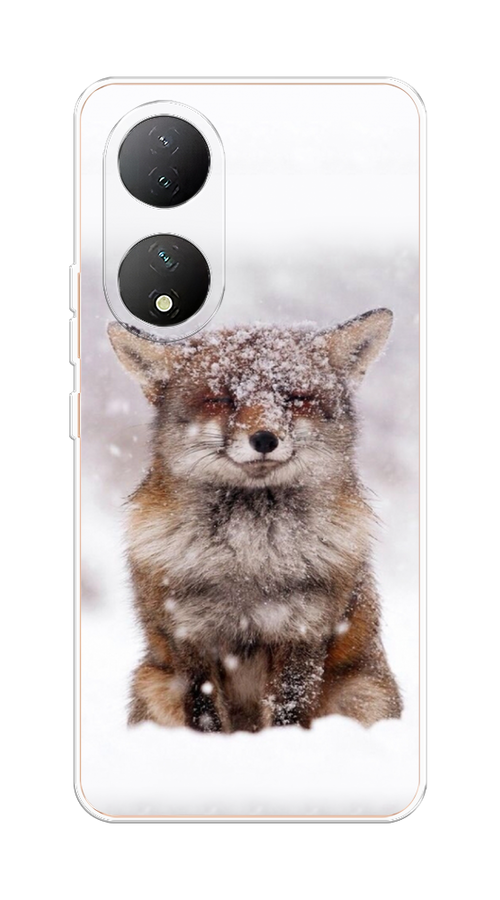 

Чехол на Vivo Y100 "Зимняя лиса", Белый;серый;коричневый, 268250-1